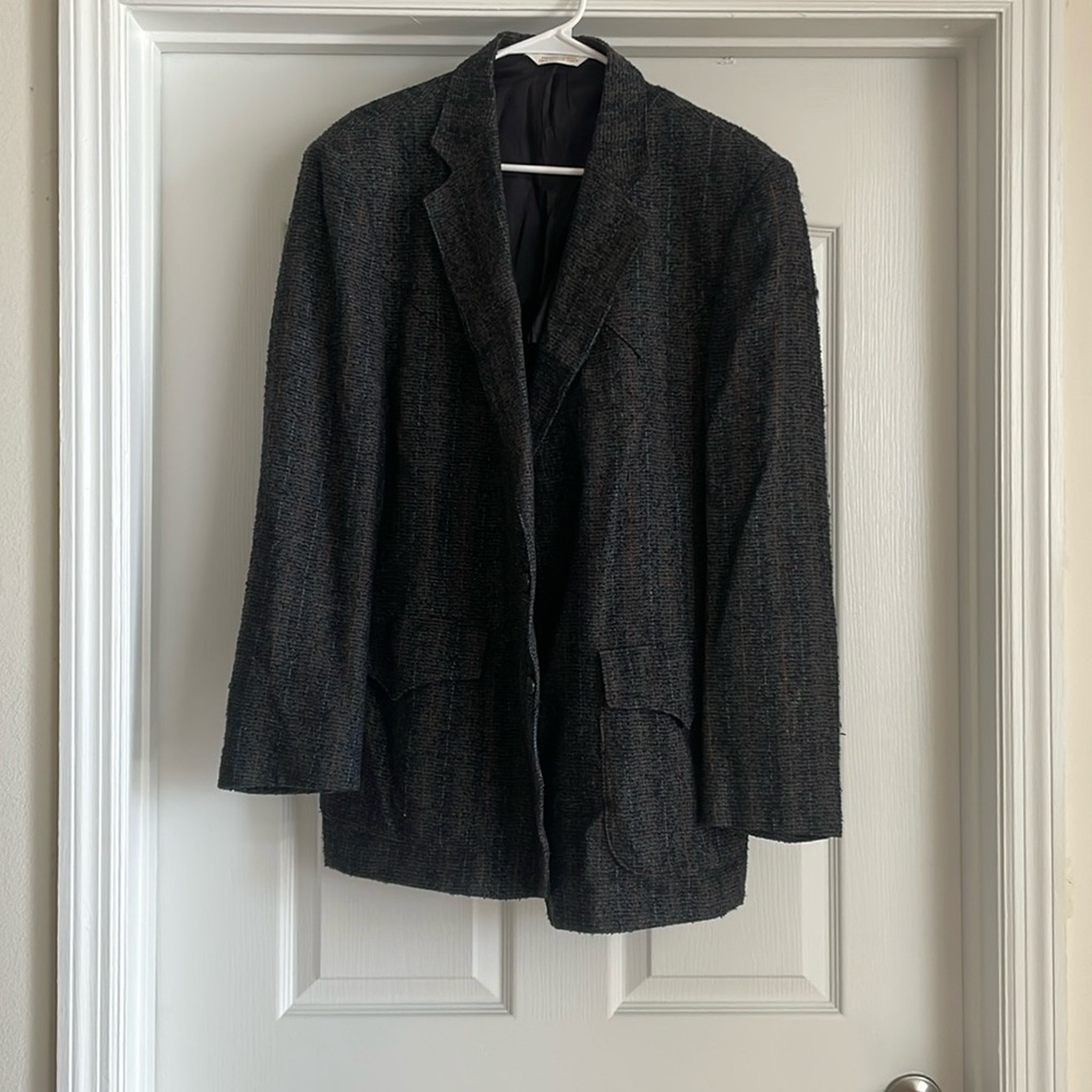 HbarC Vintage Cal Ranch Hi Sierra Tweed Blazer Jacket 48R